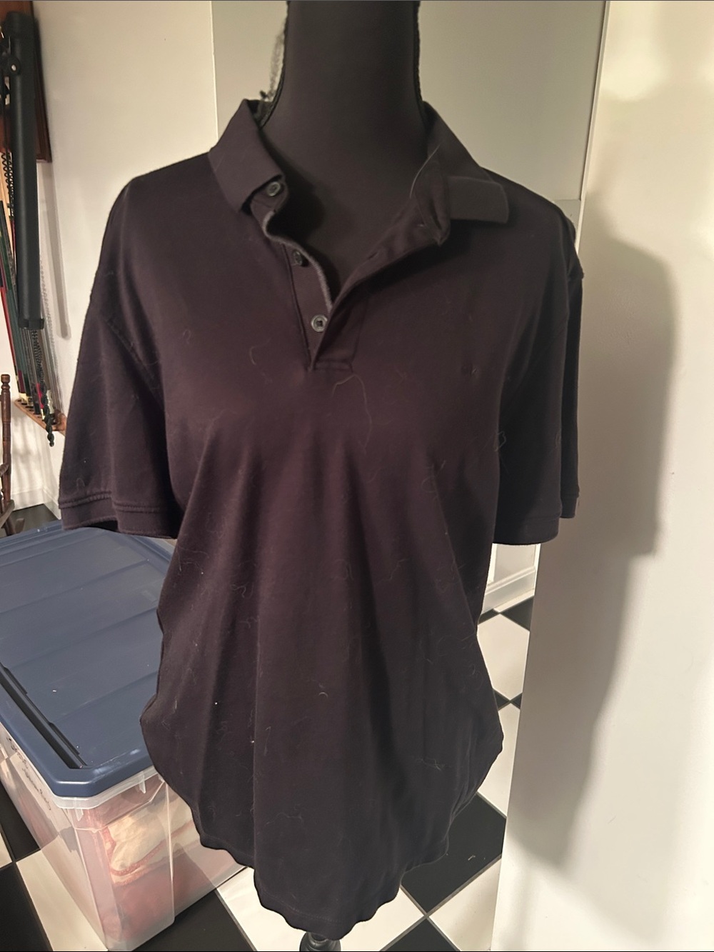 Calvin Klein Black Polo Shirt